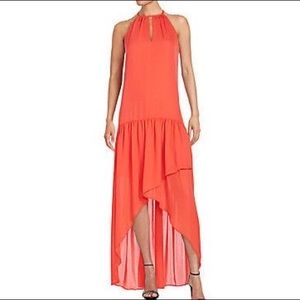 Parker Red Salsa Kansas High-Lo Dress